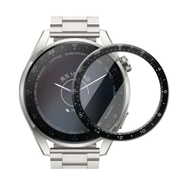Huawei Watch 3 Pro 3D Full Kaplama Ekran Koruyucu - Çizilmeye Dayanıklı PET+PMMA