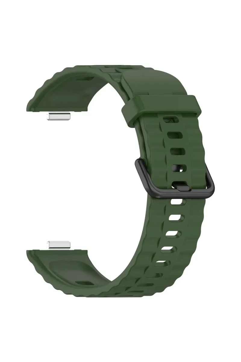 Huawei Watch Fit 3 Klasik Kordon - Koyu Yeşil