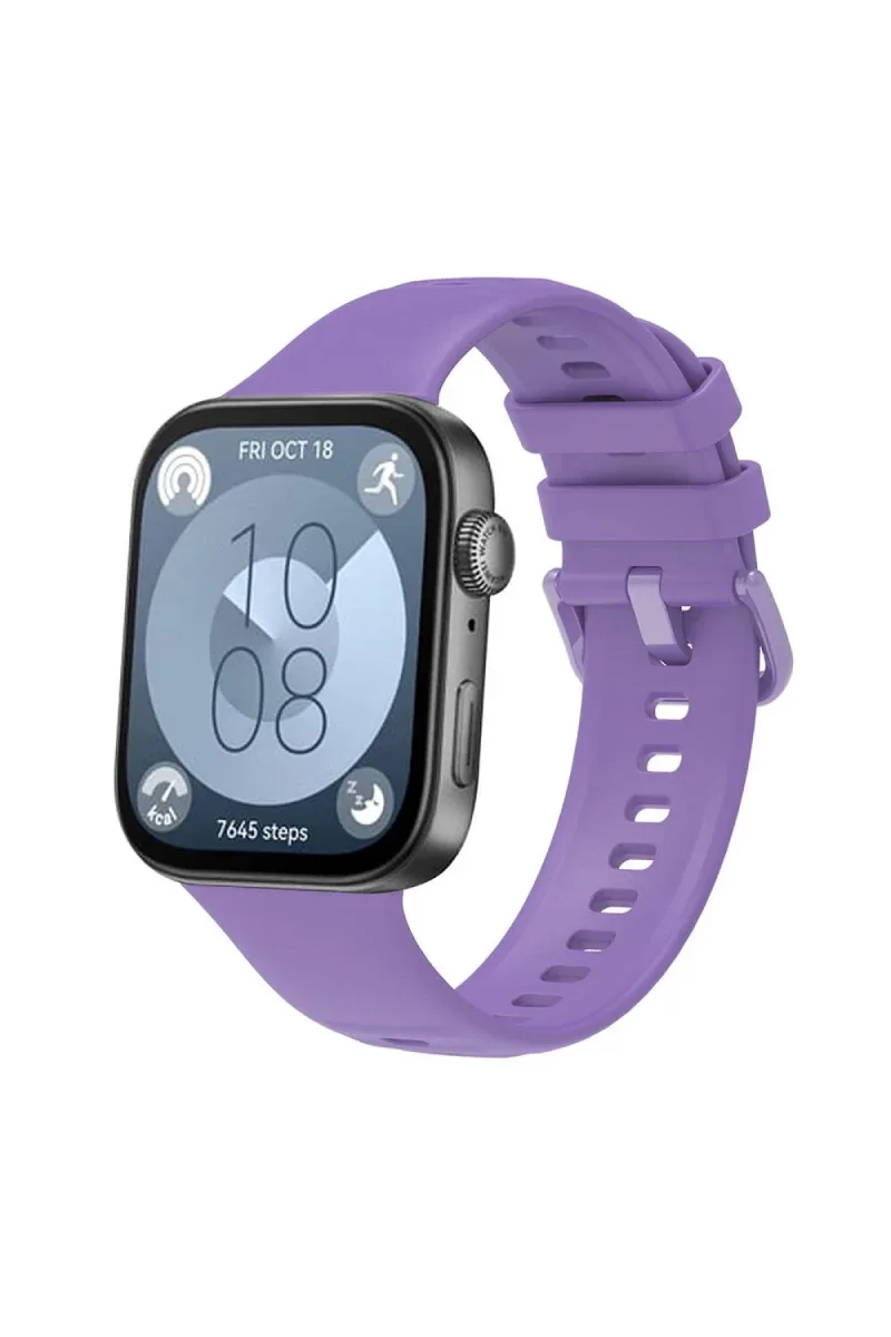 Huawei Watch Fit 3 Klasik Kordon - Lila Huawei Watch Fit 3 Klasik Kordon - Lila
