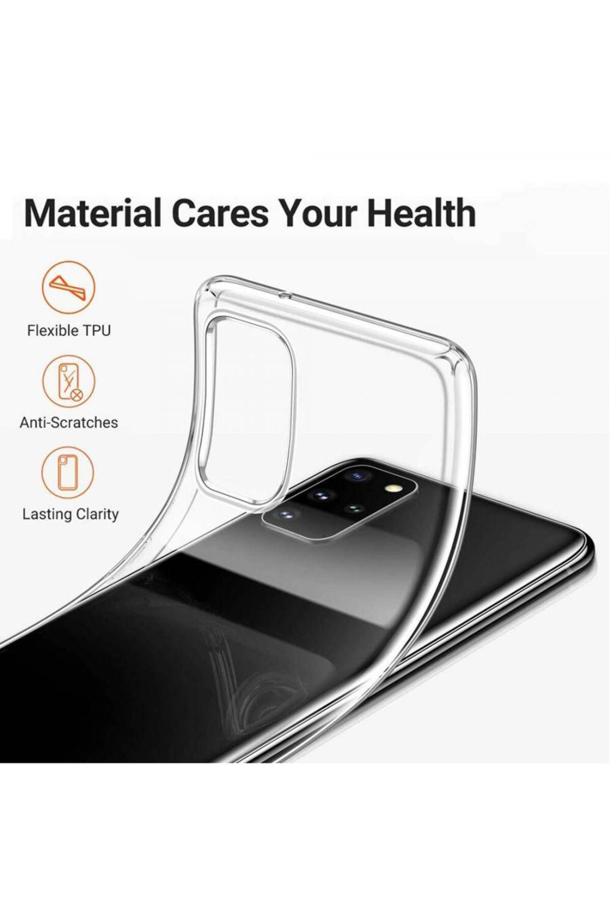 Piyasasepeti Huawei Y5p 2 Mm Korumalı Silikon Kılıf Şeffaf