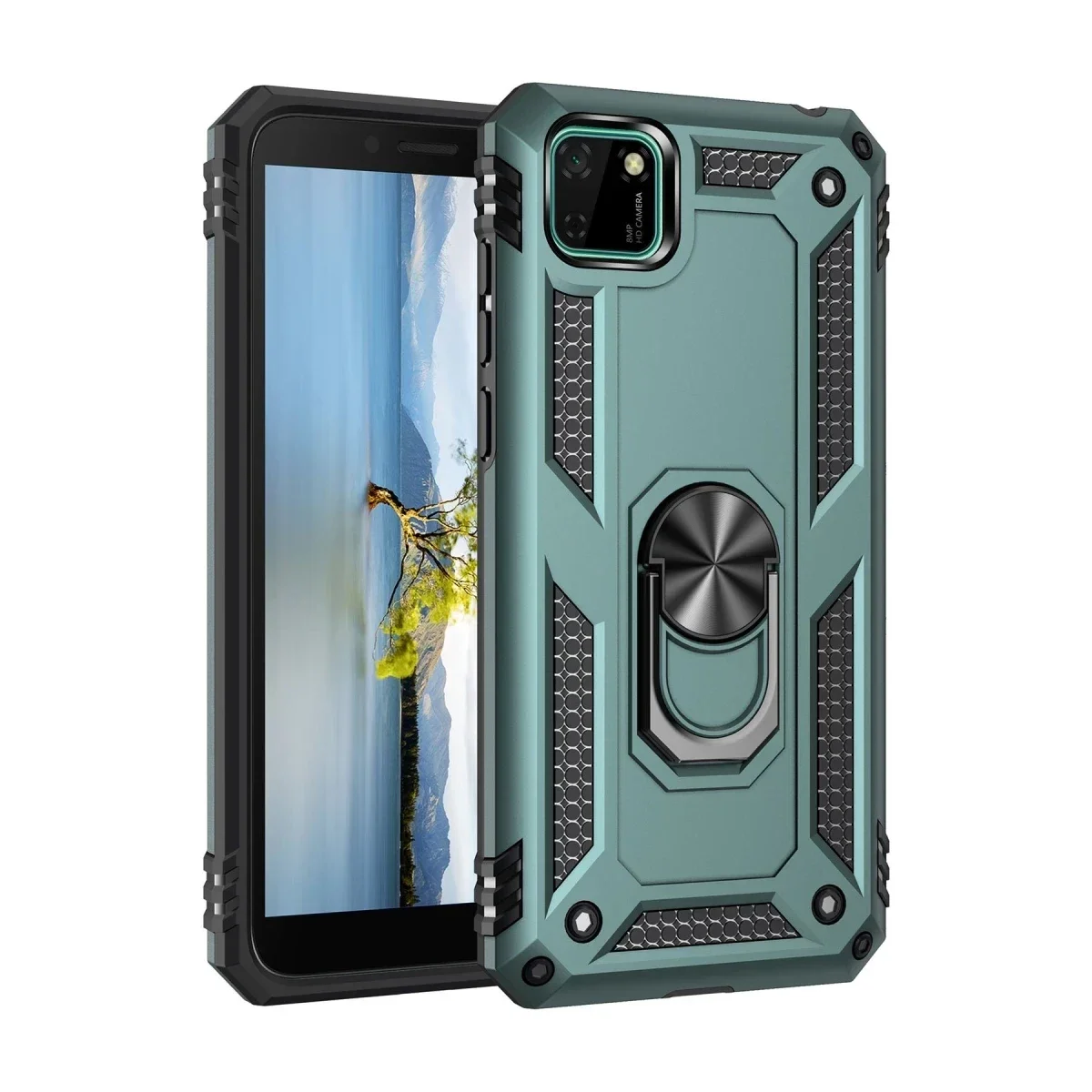 Huawei Y5P Kılıf Sofya Yüzüklü Silikon Kapak - Yeşil Fiyatı, Yorumları ve Özellikleri