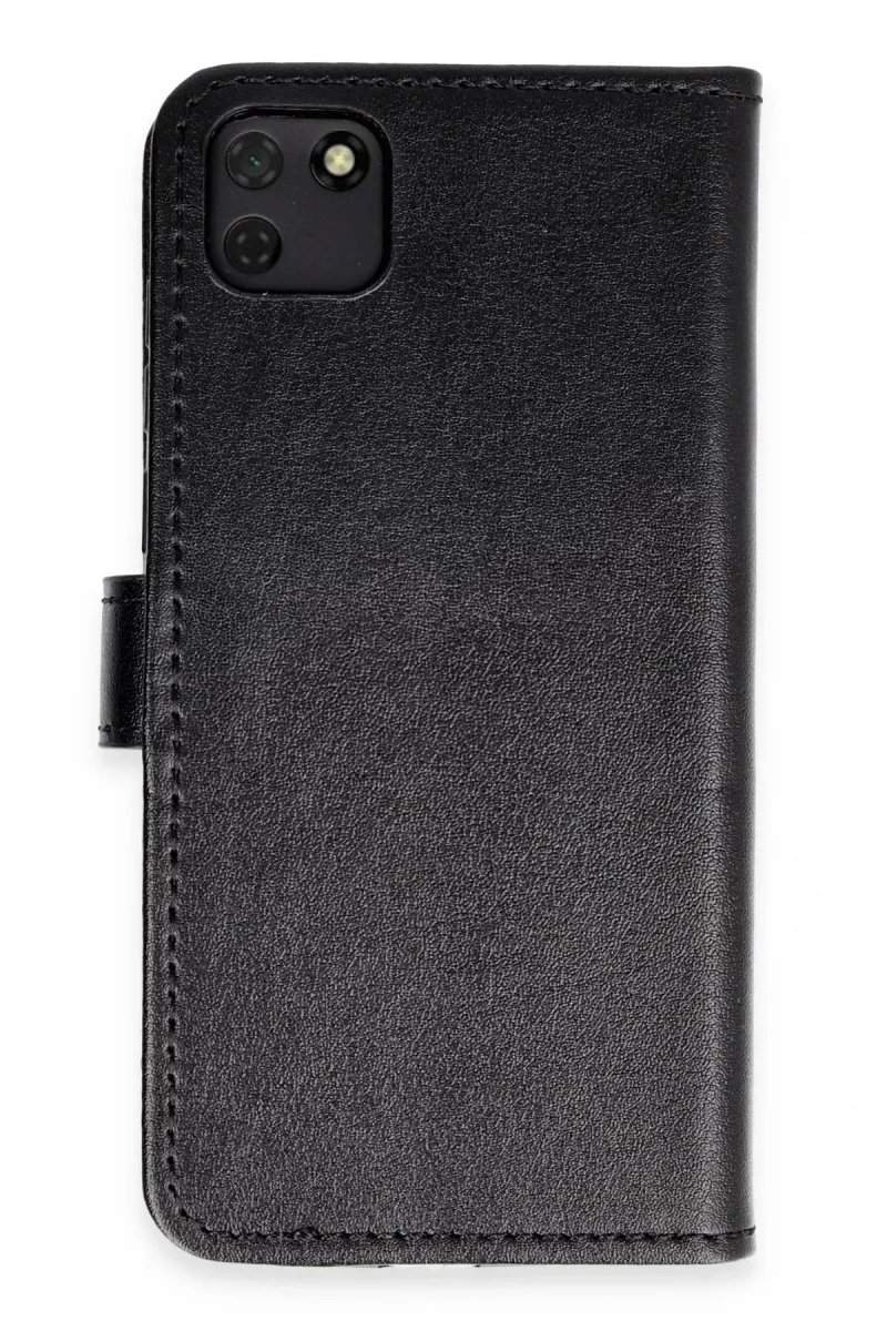 Huawei Y5P Kılıf Trend S Plus Kapaklı Kılıf - Siyah