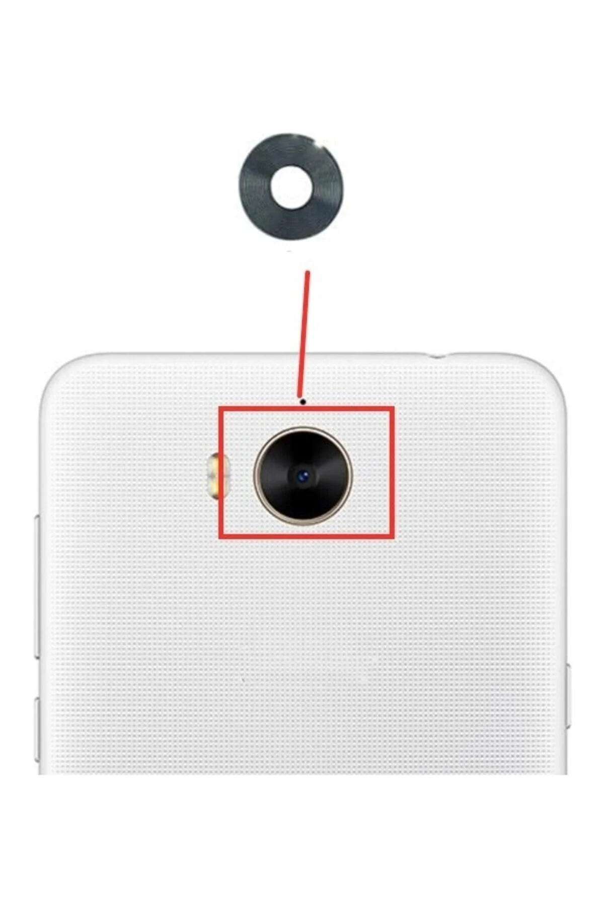 Huawei Y6 2017 Kamera Lensi Camı MYA-AL10 MYA-TL10 MYA-L03/L23 MY