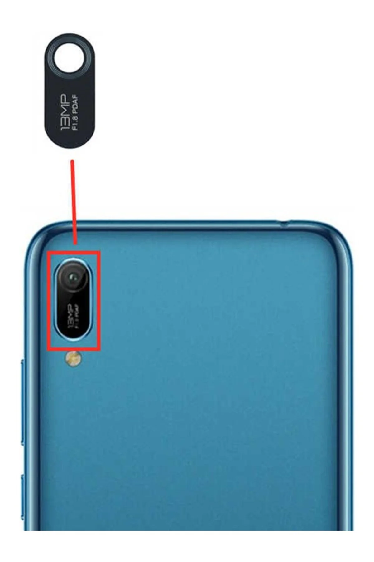 Huawei Y6 2019 Uyumlu Kamera Camı Huawei Y6 2019 Uyumlu Kamera Camı