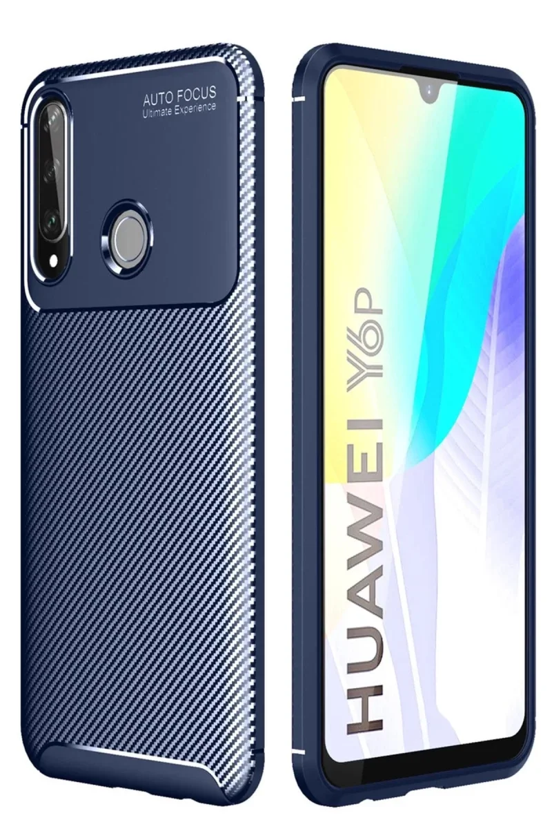Huawei Y6P Kılıf Auto Focus Karbon Kapak - Lacivert Fiyatı, Yorumları ve Özellikleri