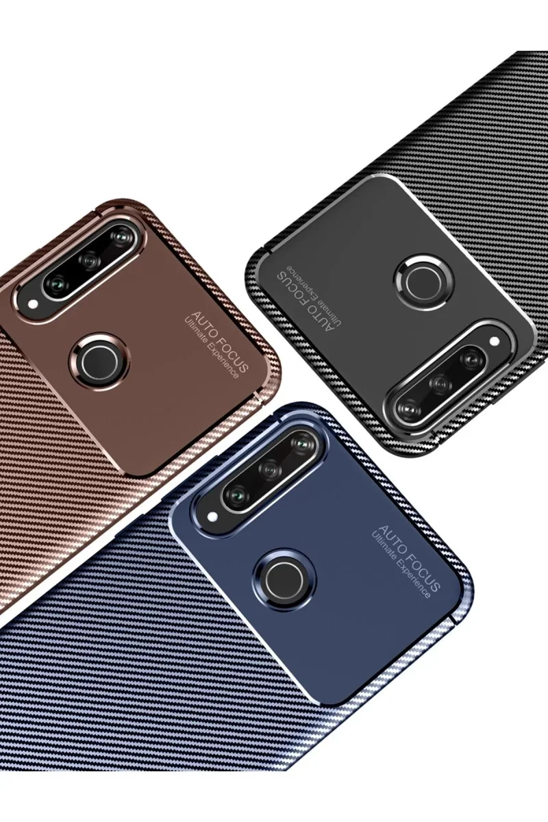 Huawei Y6P Kılıf Auto Focus Karbon Kapak - Lacivert Fiyatı, Yorumları ve Özellikleri