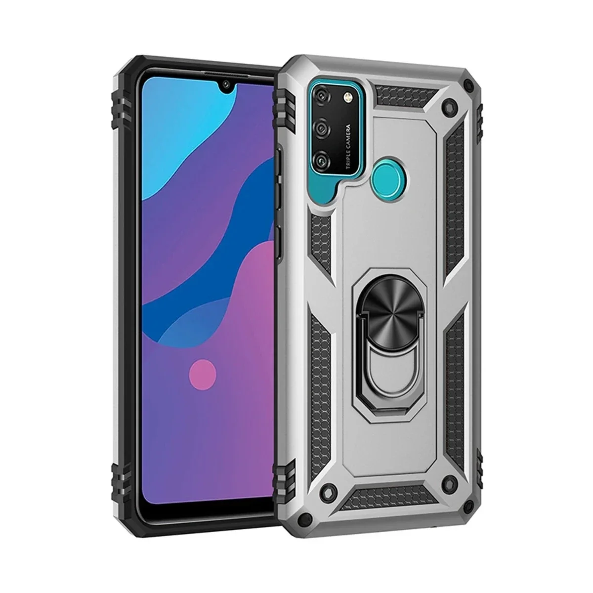 Huawei Y6P Kılıf Sofya Yüzüklü Silikon Kapak - Gümüş Fiyatı, Yorumları ve Özellikleri