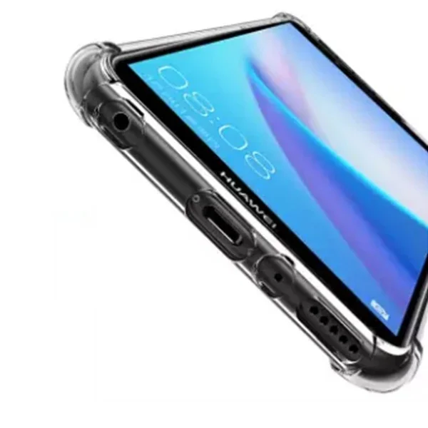Huawei Y9 2018 Anti-Drop Darbe Emici Silikon Kılıf - Şeffaf Ultra Koruma