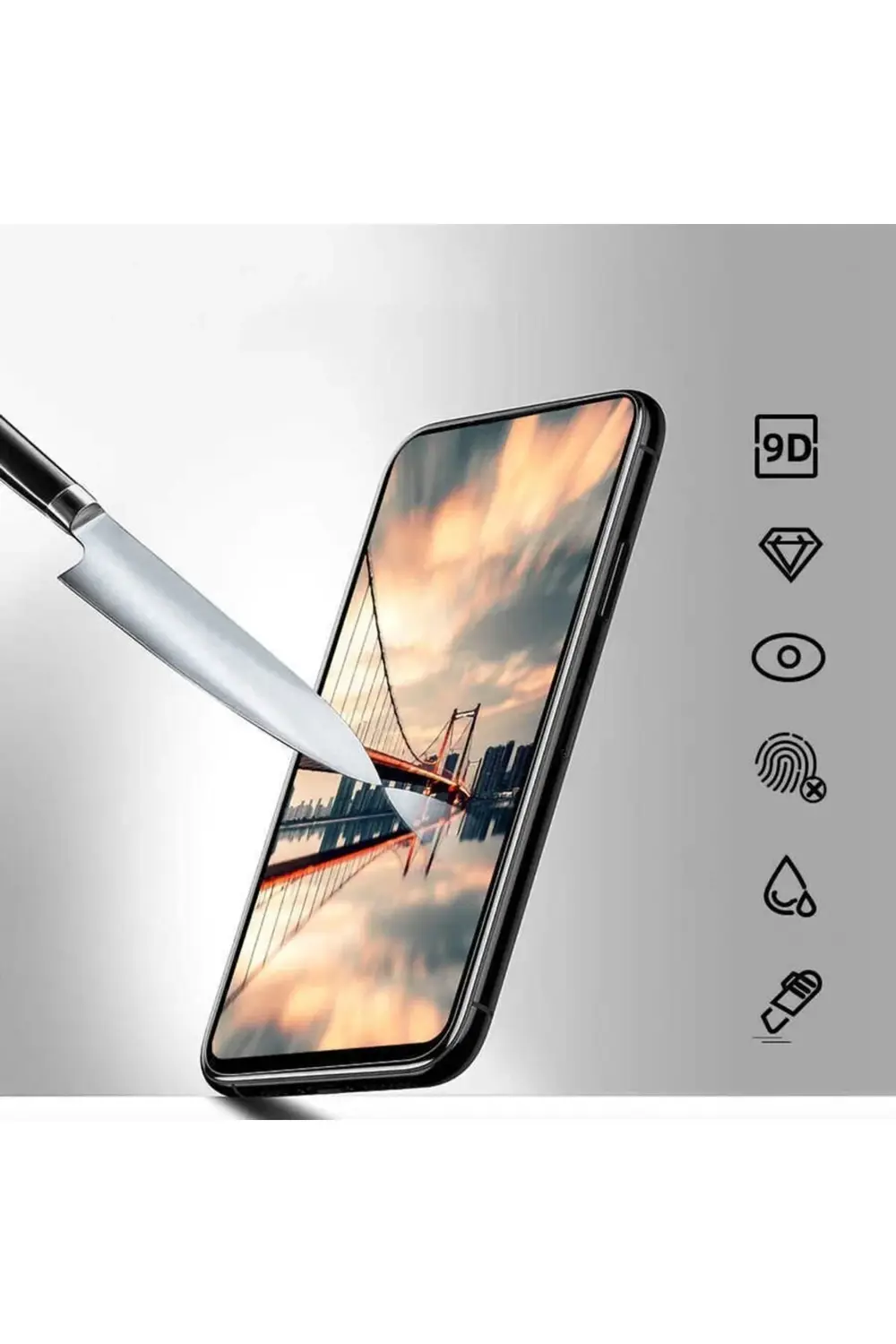 Huawei Y9 Prime 2019 Davin 5d Cam Ekran Koruyucu