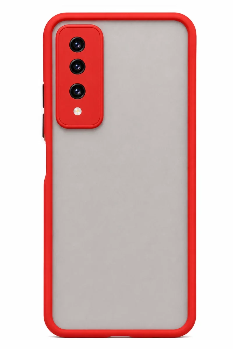 Huawei Y9 Prime 2019 Kılıf Montreal Silikon Kapak - Kırmızı Huawei Y9 Prime 2019 Kılıf Montreal Silikon Kapak - Kırmızı