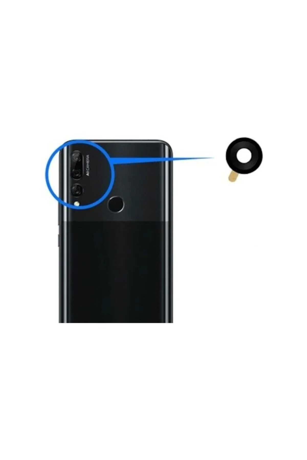 Huawei Y9 Prime 2019 Uyumlu Kamera Lensi Camı Küçük STK-L21 STK-L22 Stk-Lx3