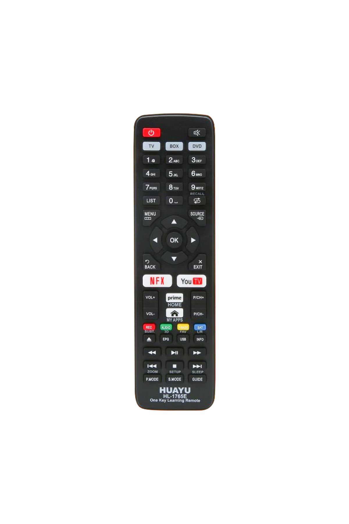 Ok Aksesuar Huayu Hl-1765E Prime Video-Youtube-Netflix Tuşlu Tv/Uydu/Dvd Öğre