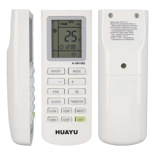 Huayu K-GR1582 Üniversal Gree Akıllı Klima Kumandası Huayu K-GR1582 Üniversal Gree Akıllı Klima Kumandası