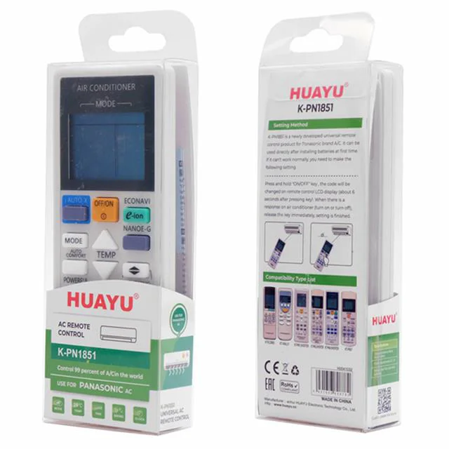 Huayu K-PN1851 Universal AC Panasonic Klima Kumandası Huayu K-PN1851 Universal AC Panasonic Klima Kumandası