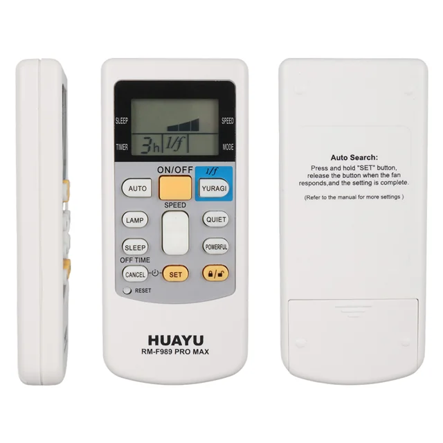 Huayu RM-F989 Pro Max Universal LCD Ekranlı Akıllı Vantilatör Kumandası Fiyatı, Yorumları ve Özellikleri