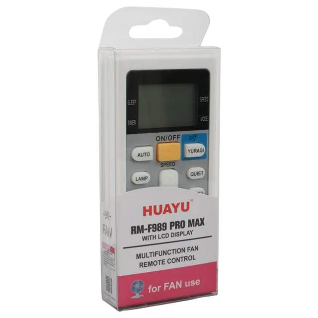 Huayu RM-F989 Pro Max Universal LCD Ekranlı Akıllı Vantilatör Kumandası Fiyatı, Yorumları ve Özellikleri