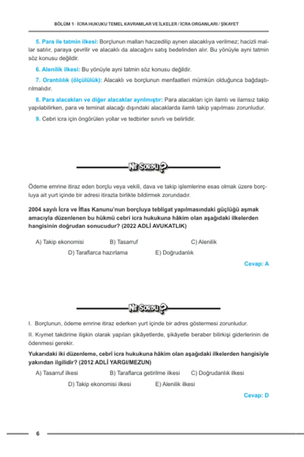 Hukuk Atölyesi Hakimlik HMGS Çıkmış Soru Örnekli İcra İflas Hukuk