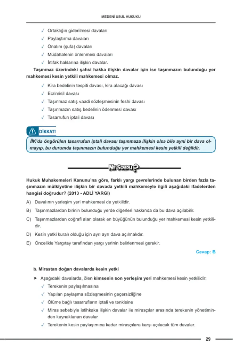Hukuk Atölyesi Hakimlik HMGS Çıkmış Soru Örnekli Medeni Usul Huku