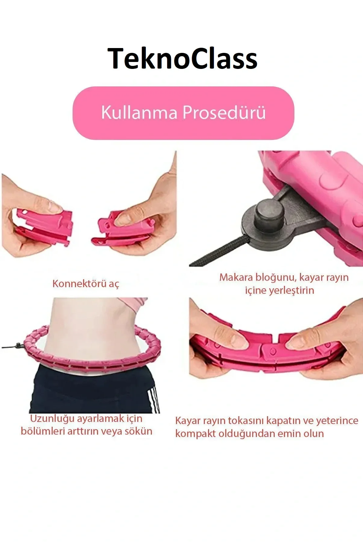 Hulahop Egzersiz Çemberi Egzersiz Halkası Ağırlıklı Bel Karın Kalça Bölgesi Ayarlanabilir