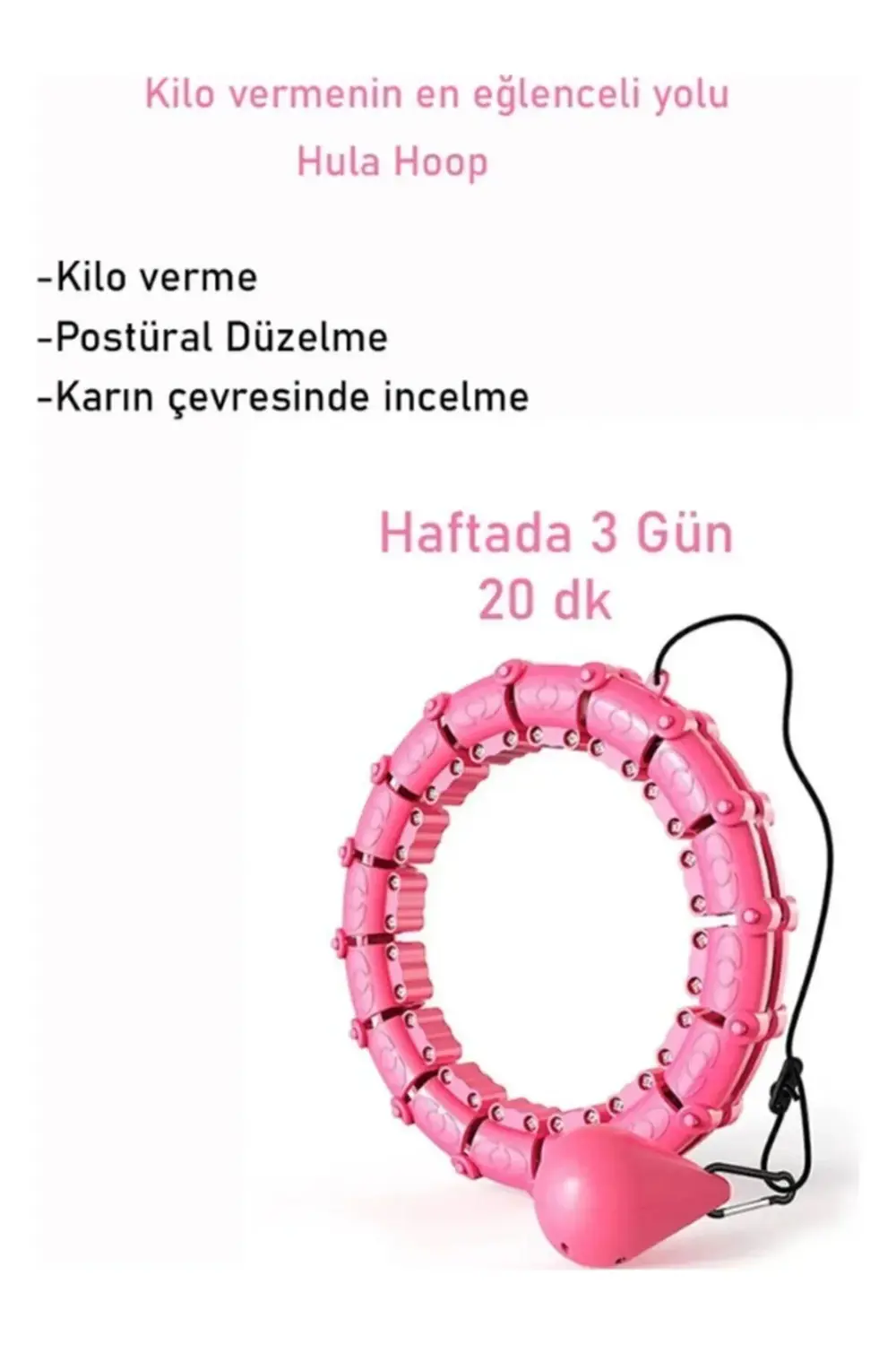 Hulahop Egzersiz Çemberi - Egzersiz Halkası - Ağırlıklı - Bel Böl