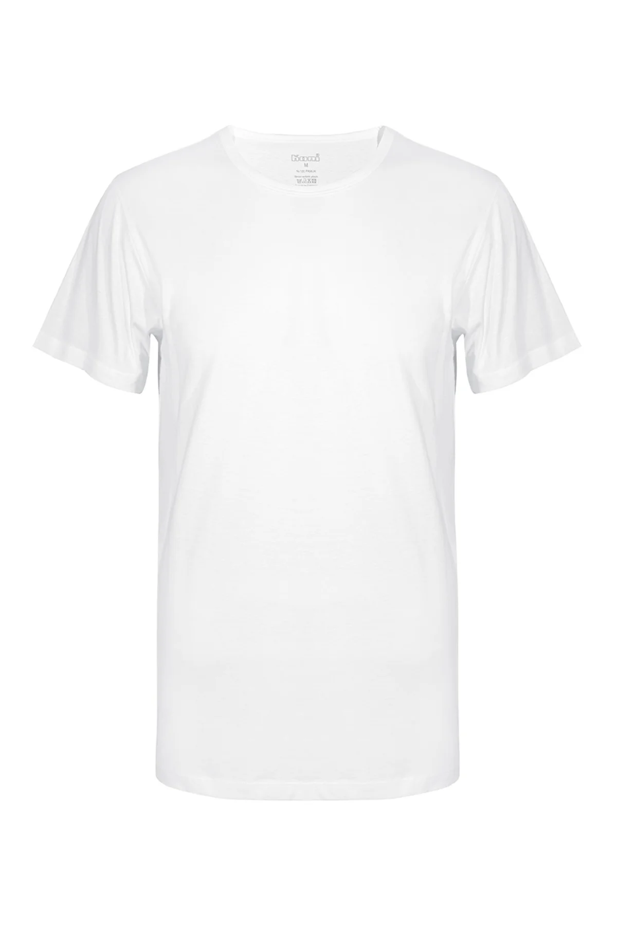 Hulio Erkek %100 Pamuk Bisiklet Yaka Kısa Kollu 2'Li Tshirt