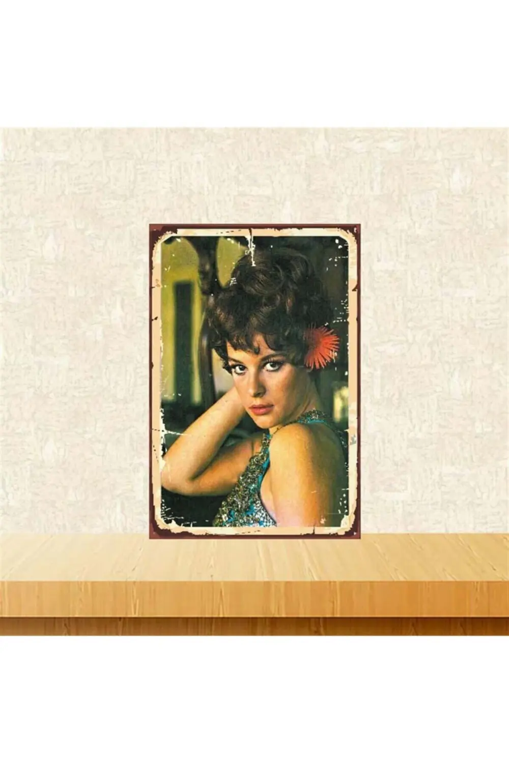 Hülya Koçyiğit 20-30 cm Retro Ahşap Poster Tkfx3778