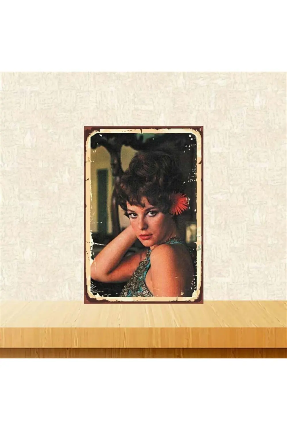 Hülya Koçyiğit 20-30 Cm Retro Ahşap Poster Tkfx3841