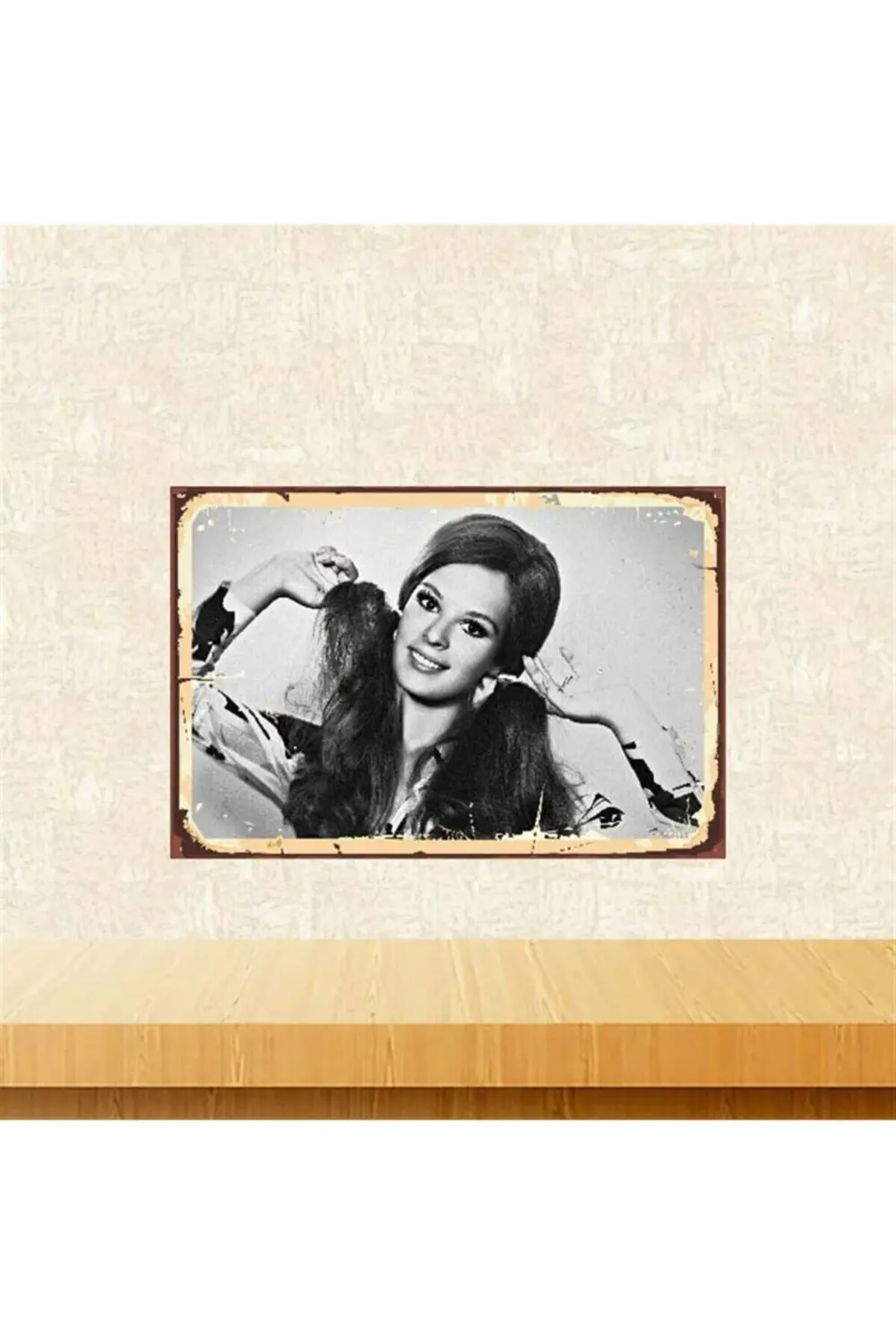 Hülya Koçyiğit 20x30 cm Retro Ahşap Poster Tkfx3965