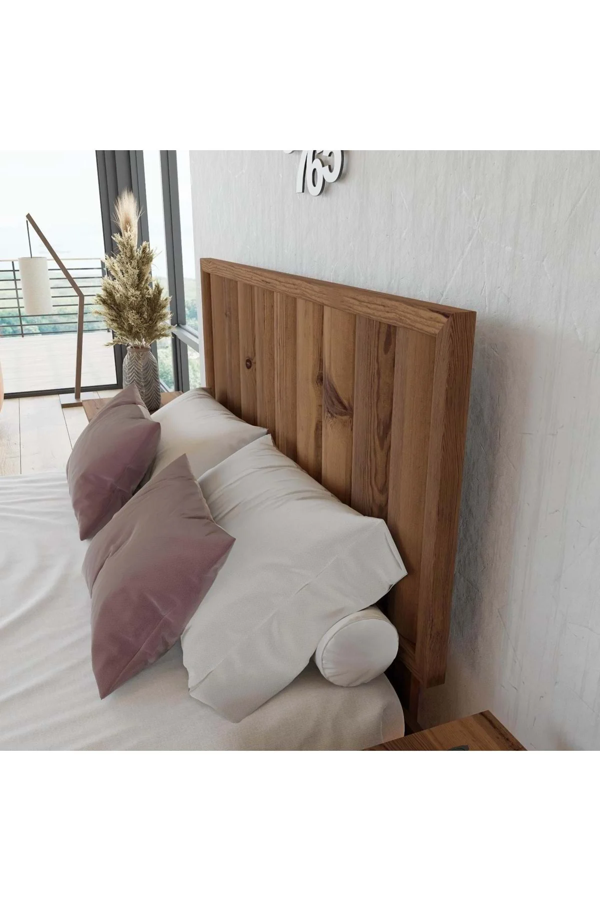 Hüma Model Ceviz Renk Ahşap Tek Başlık ( DİKEY ) Fiyatı, Yorumları ve Özellikleri