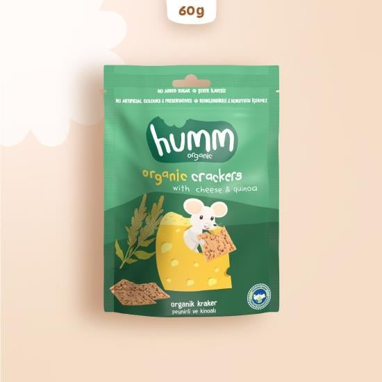 Humm Organik Peynirli Kinoalı Kraker 60 Gr Humm Organik Peynirli Kinoalı Kraker 60 Gr