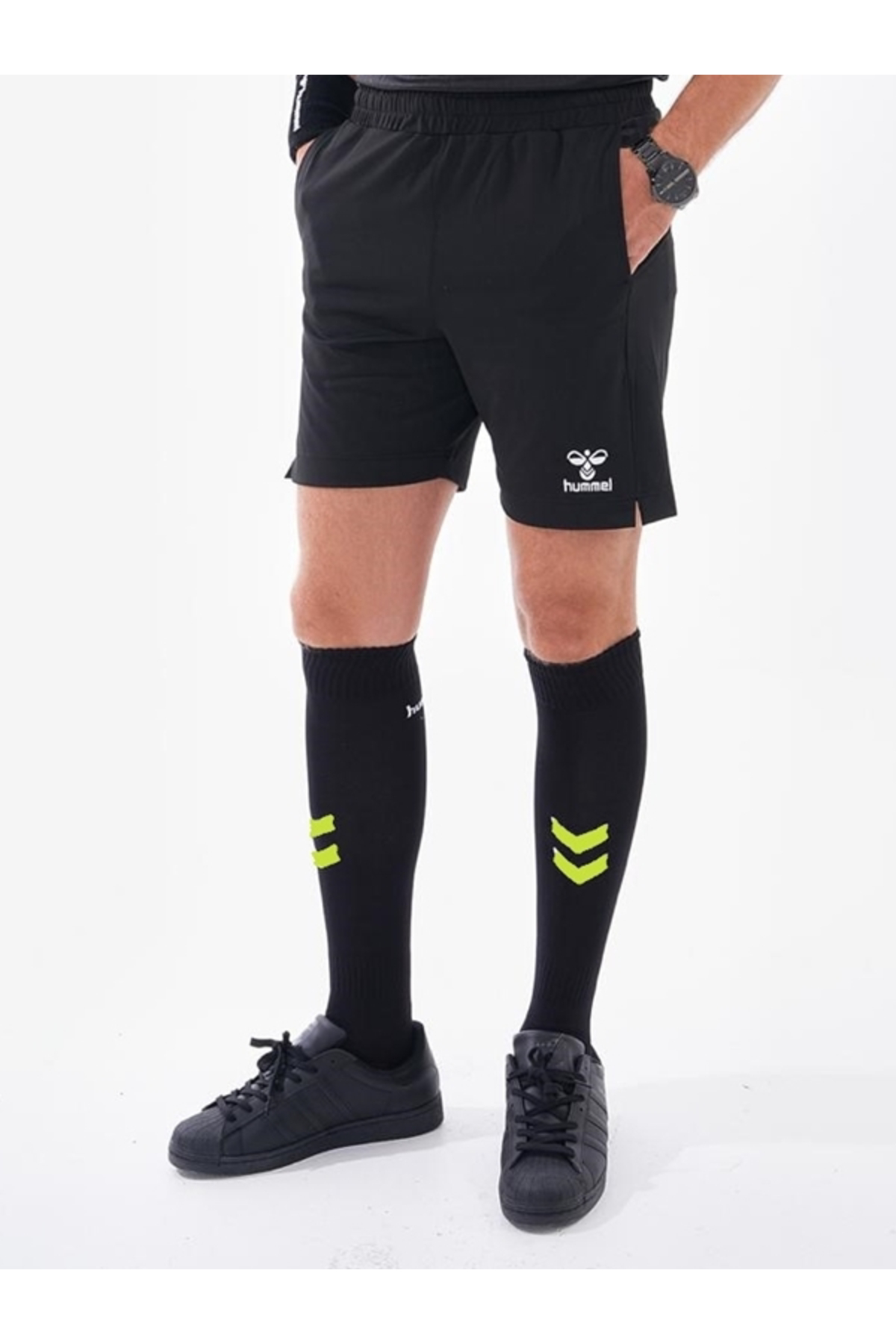 Hummel Hummle Tff Hakem Maç Çorabi Siyah-Neon Yeşil