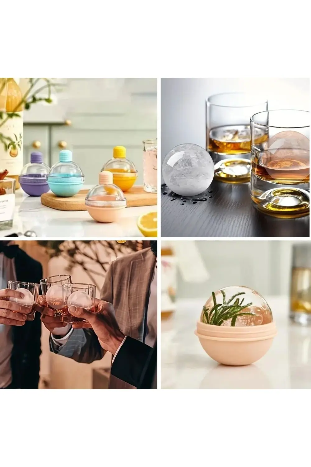 ® Hunili Altı Silikon Kolay Çıkabilen Büyük Boy Küre Buzluk