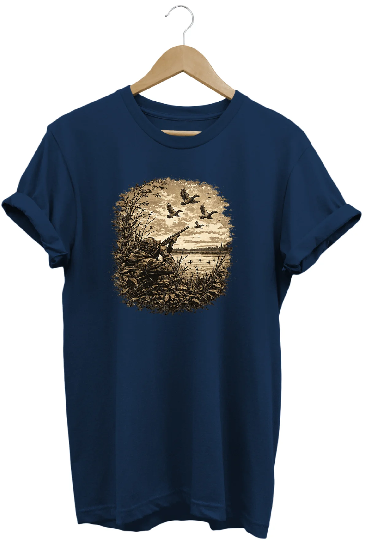 Huntwear Atıcılık ve Arazi Köpeği Baskılı Doğa Tişörtü Outdoor Gi