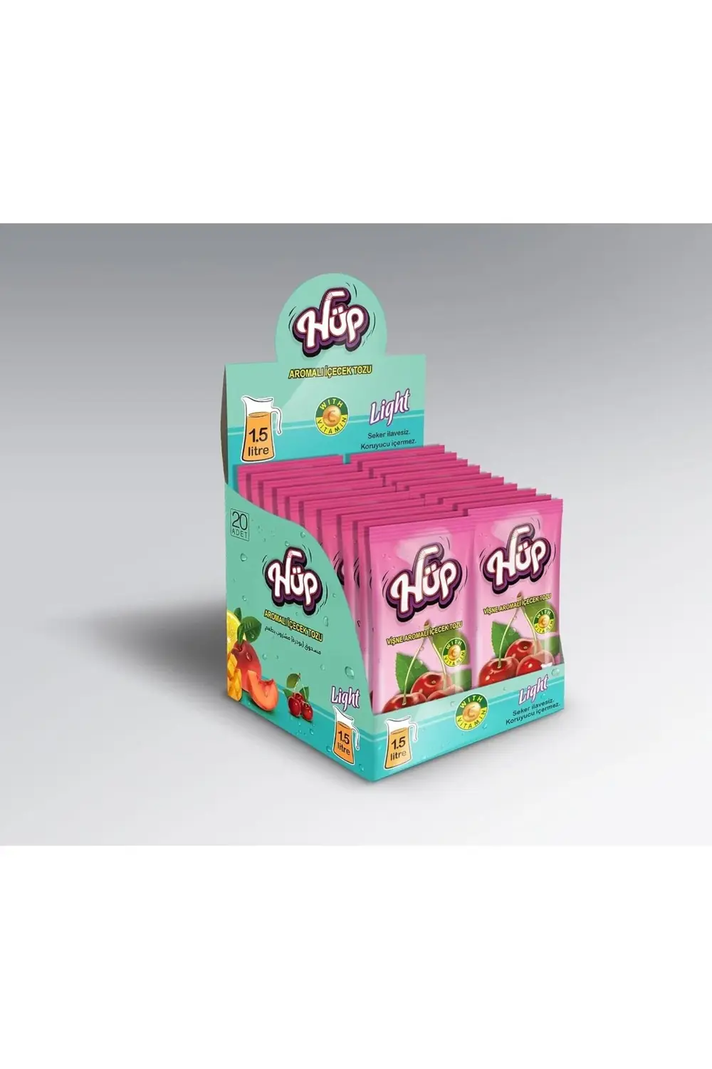 Hüp Toz İçecek Vişne 1.5 Litre 20'li Paket 1175260