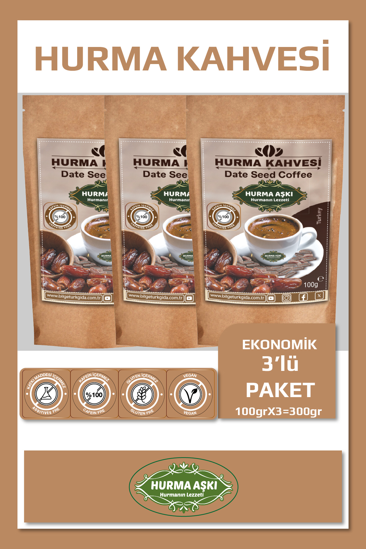 Hurma Aşkı 3x100 gr