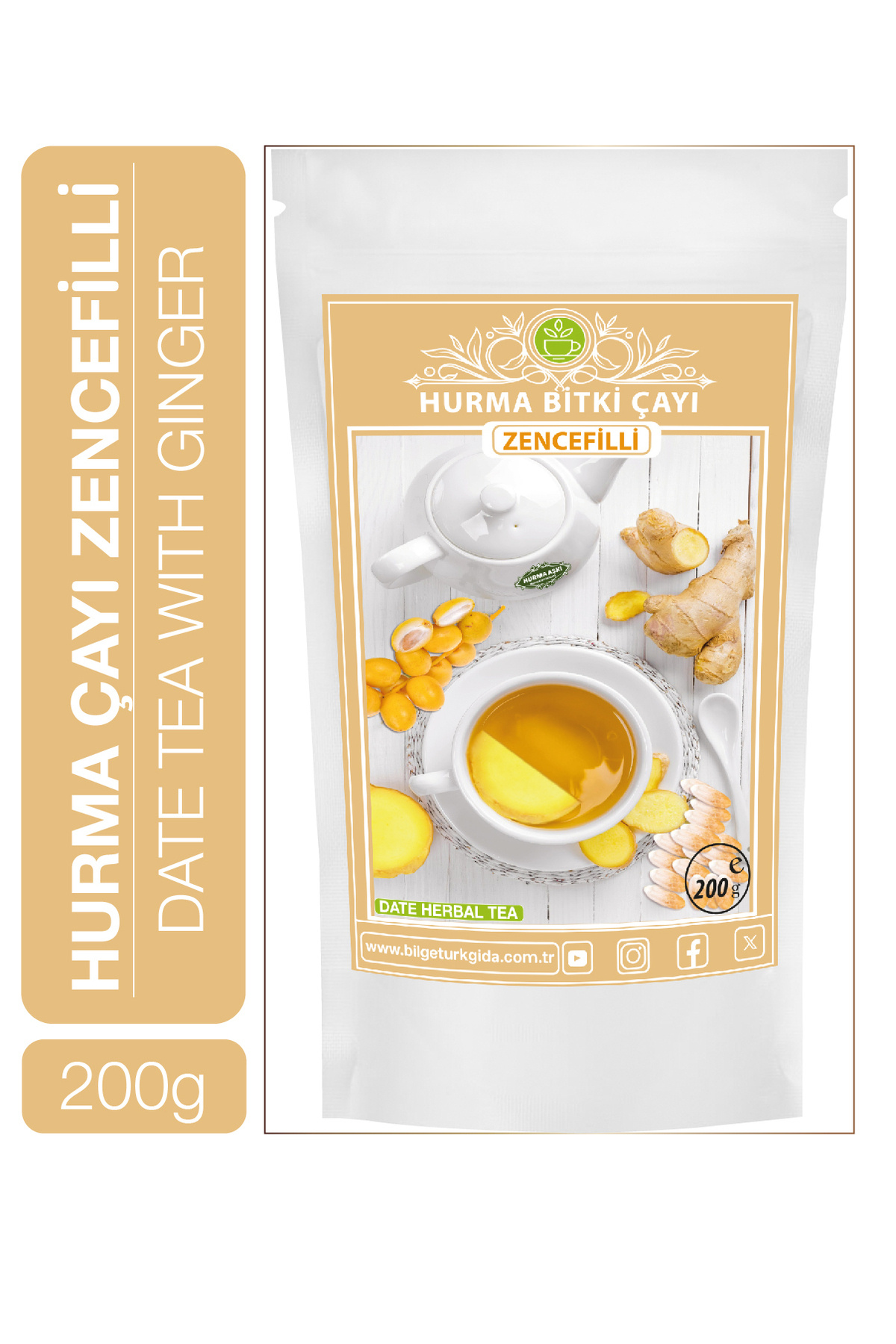 Hurma Çayı Zencefilli 200 Gr