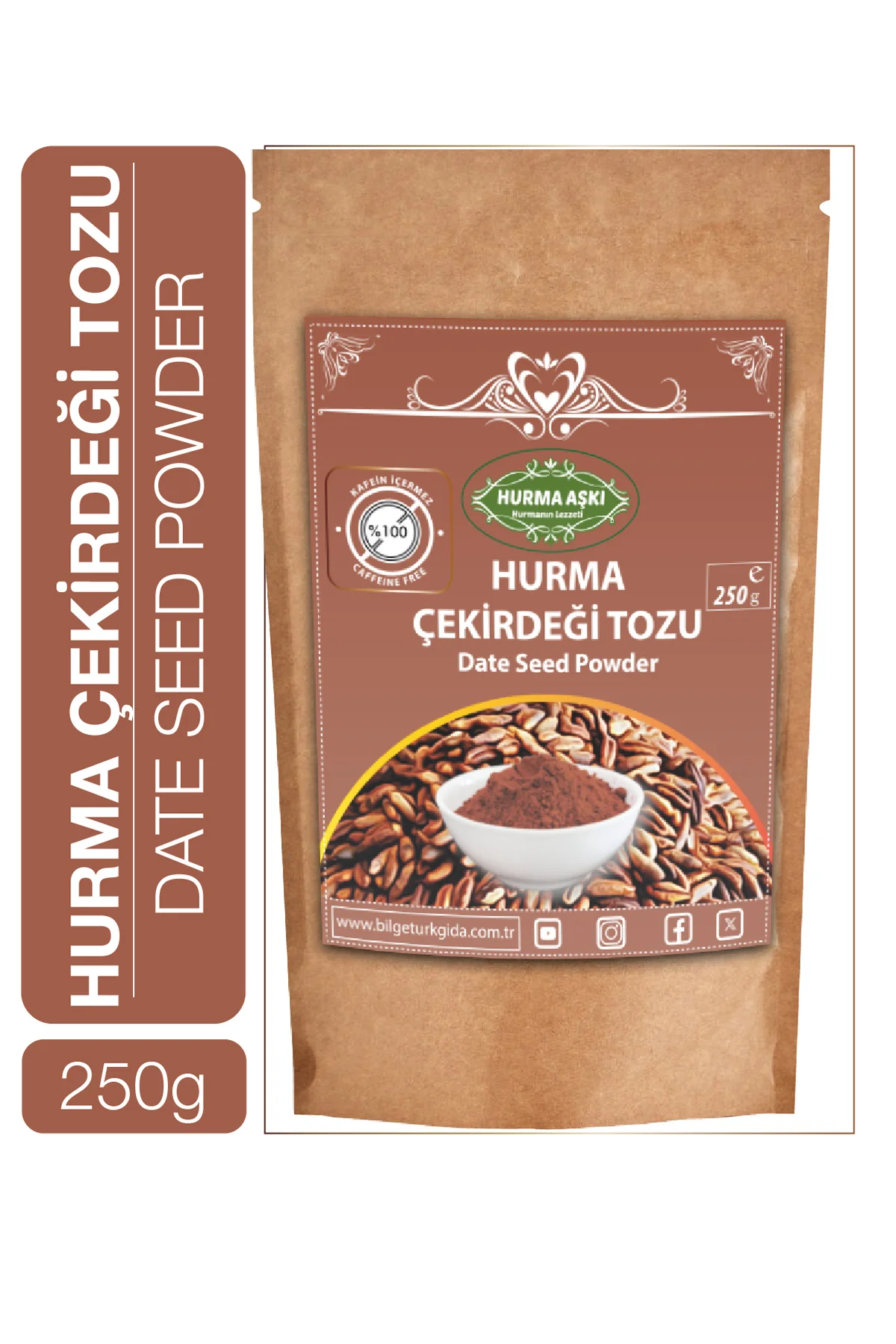 Hurma Çekirdeği Tozu 250 gr Hurma Çekirdeği Tozu 250 gr