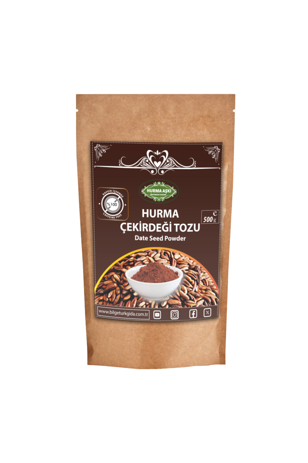 Hurma Çekirdeği Tozu 500 Gr
