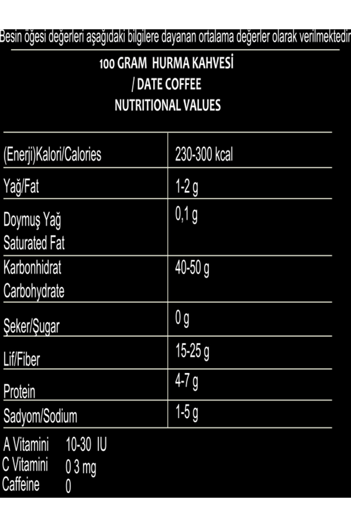 Hurma Kahvesi 200 Gr