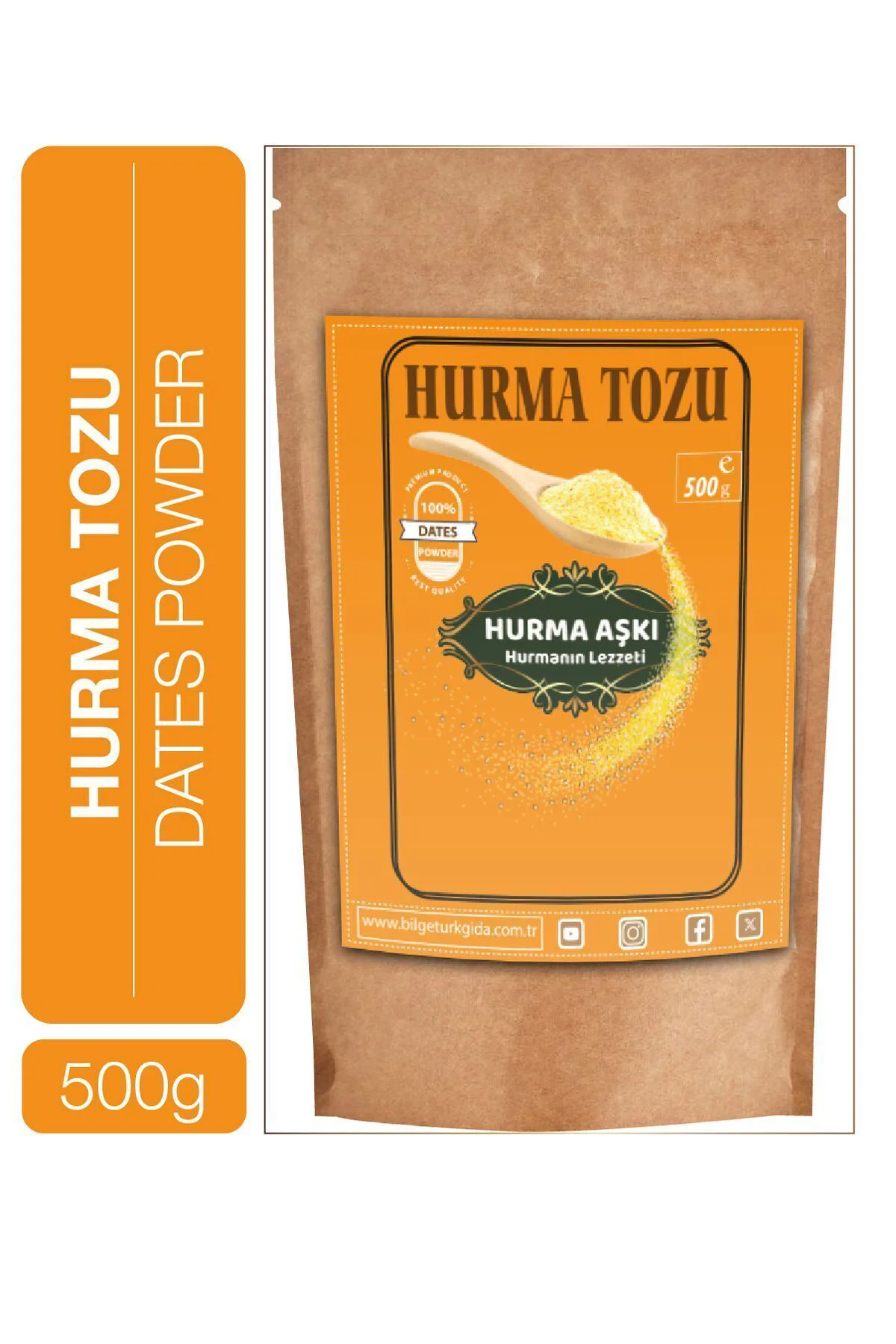 Hurma Tozu 500 Gr Hurma Tozu 500 Gr