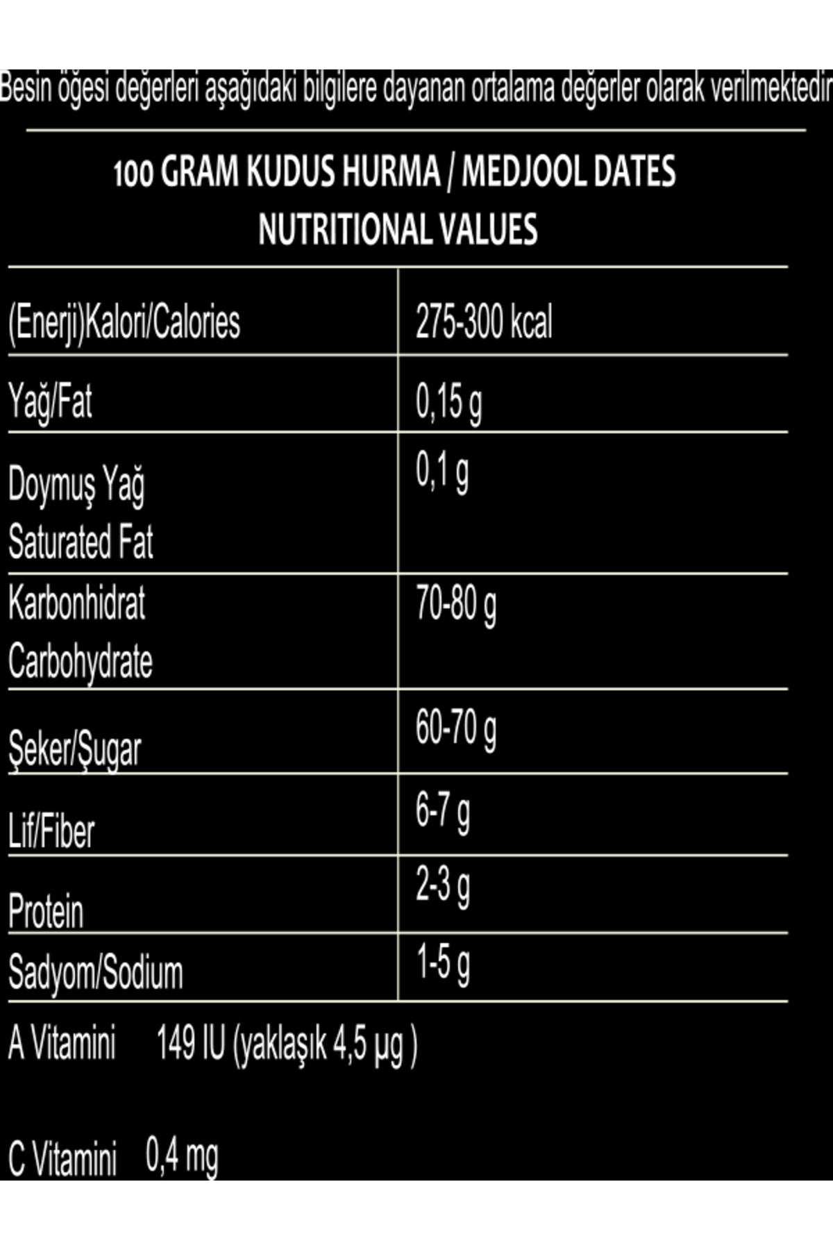 Hurma Tozu Kudus 300 Gr