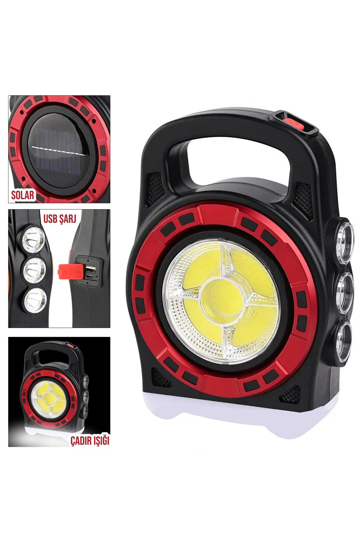 HURRY BOLT HB-6678C Solar Kamp Lambası Acil Durum Işığı Şarjlı 20