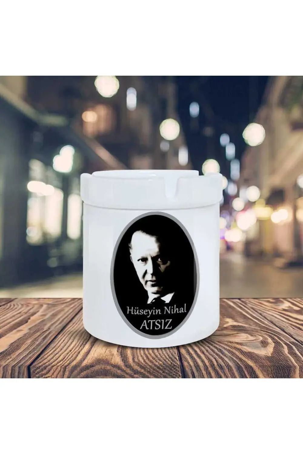 Hüseyin Nihal Atsız Baskılı Küllük Seramik Kül Tablası-21554