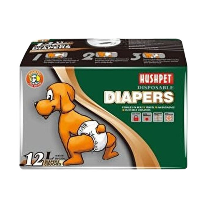 Hushpet  Köpek Tuvalet Bezi L Boy 12'Li (16- 25 Kg)