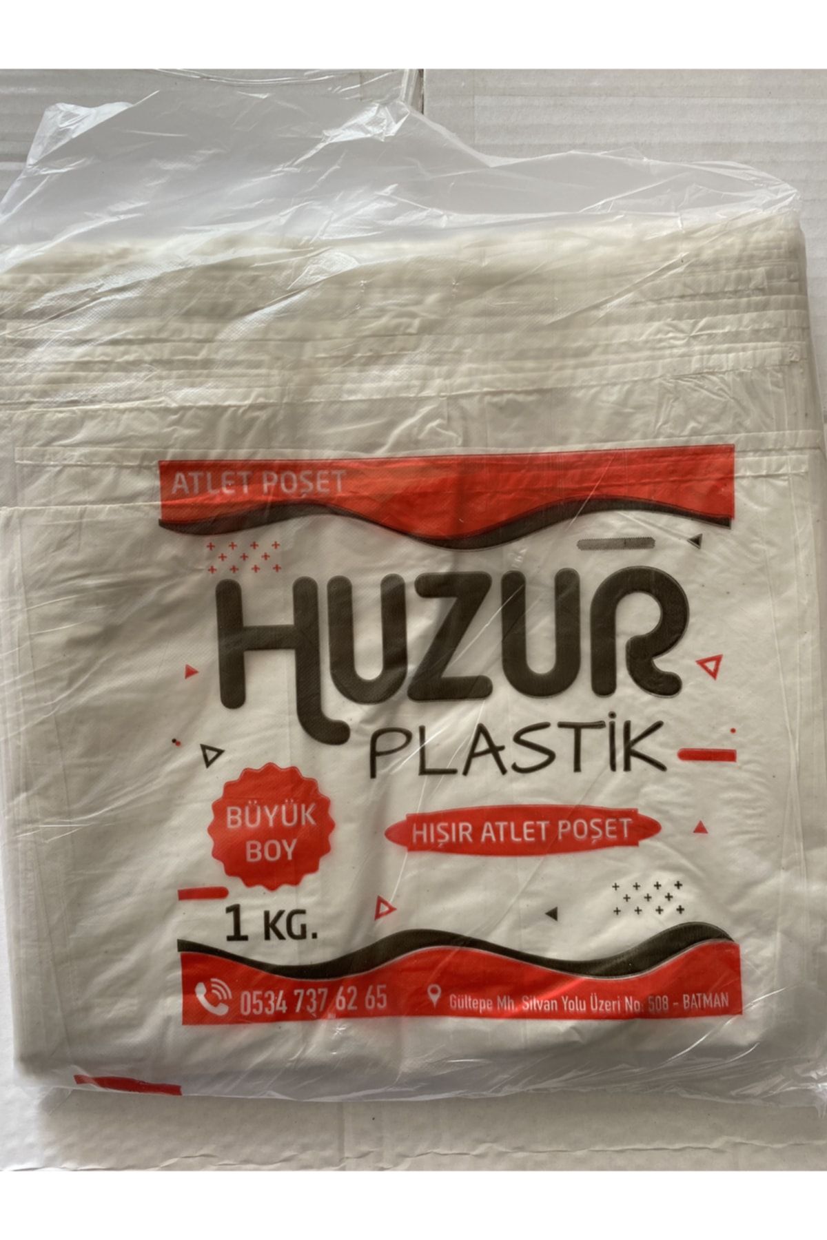 Labro Huzur Hişir Kalin Atlet Poşet Büyük Boy Beyaz 10 Kg