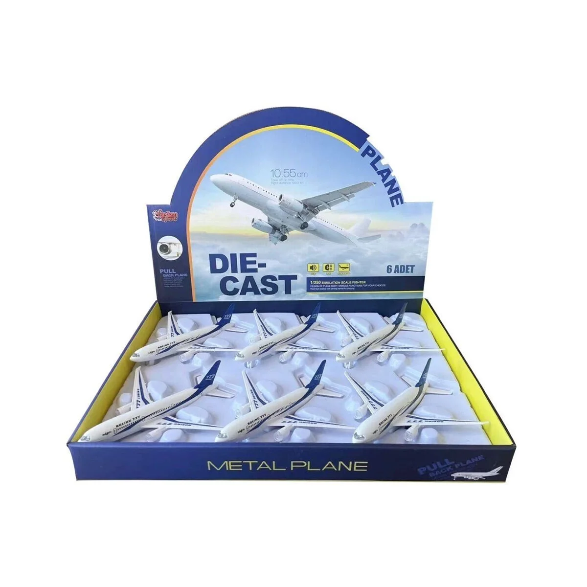 HW-180 2830 BLUE CB IŞIKLI SESLİ METAL YOU UÇAĞI