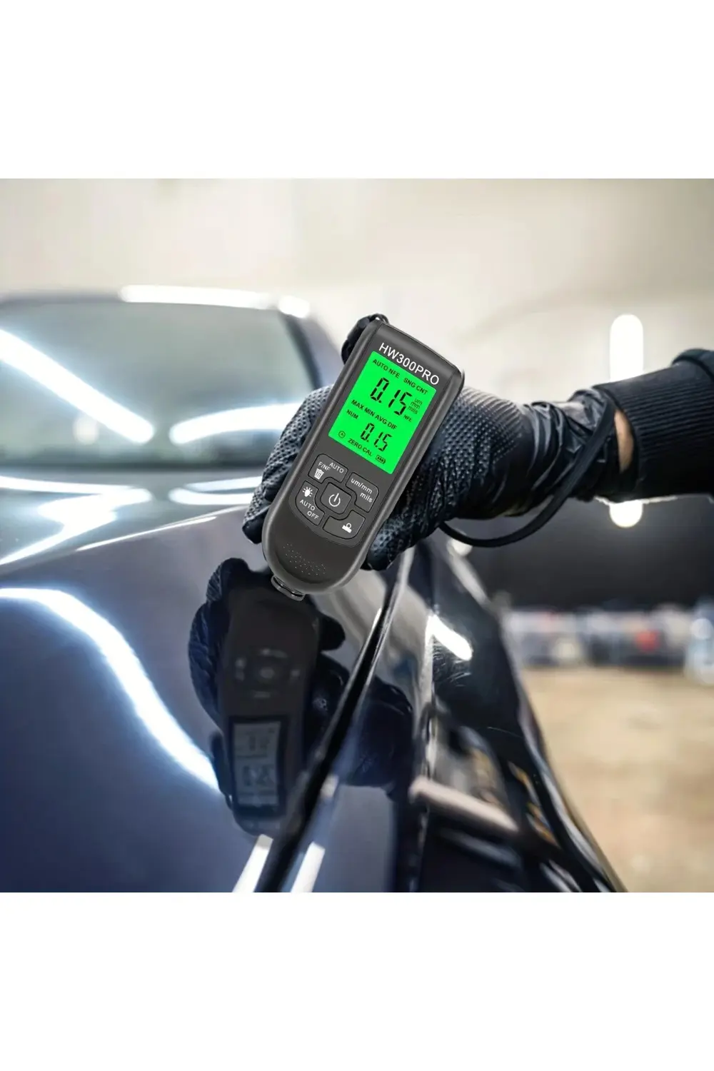 Hw-300pro Oto Boya Kalınlık Ölçer Fe Nfe 2000µm + 2 Fonksiyonlu B