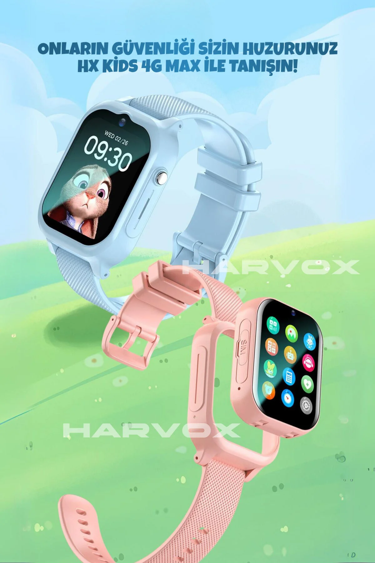 HX Kids 4G Max Akıllı Çocuk Saati – GPS Takip & Konum İzleme
