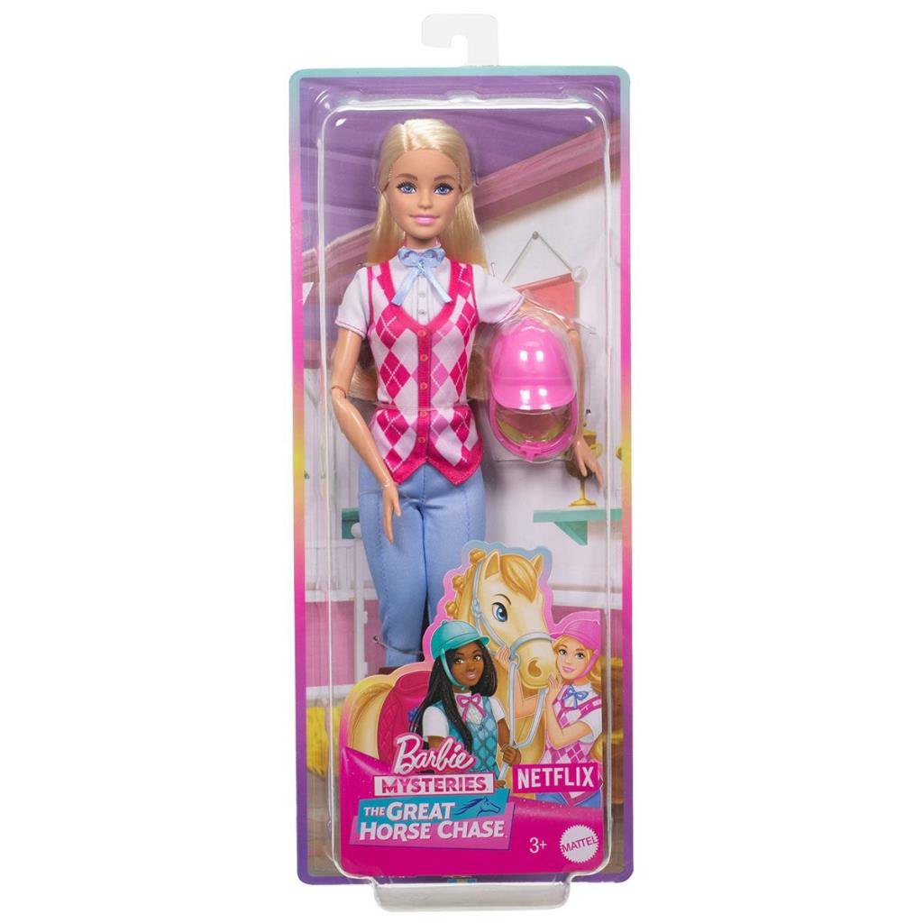 HXJ38 Barbie Binici Bebek - Malibu -Barbie Mysteries: The Great H