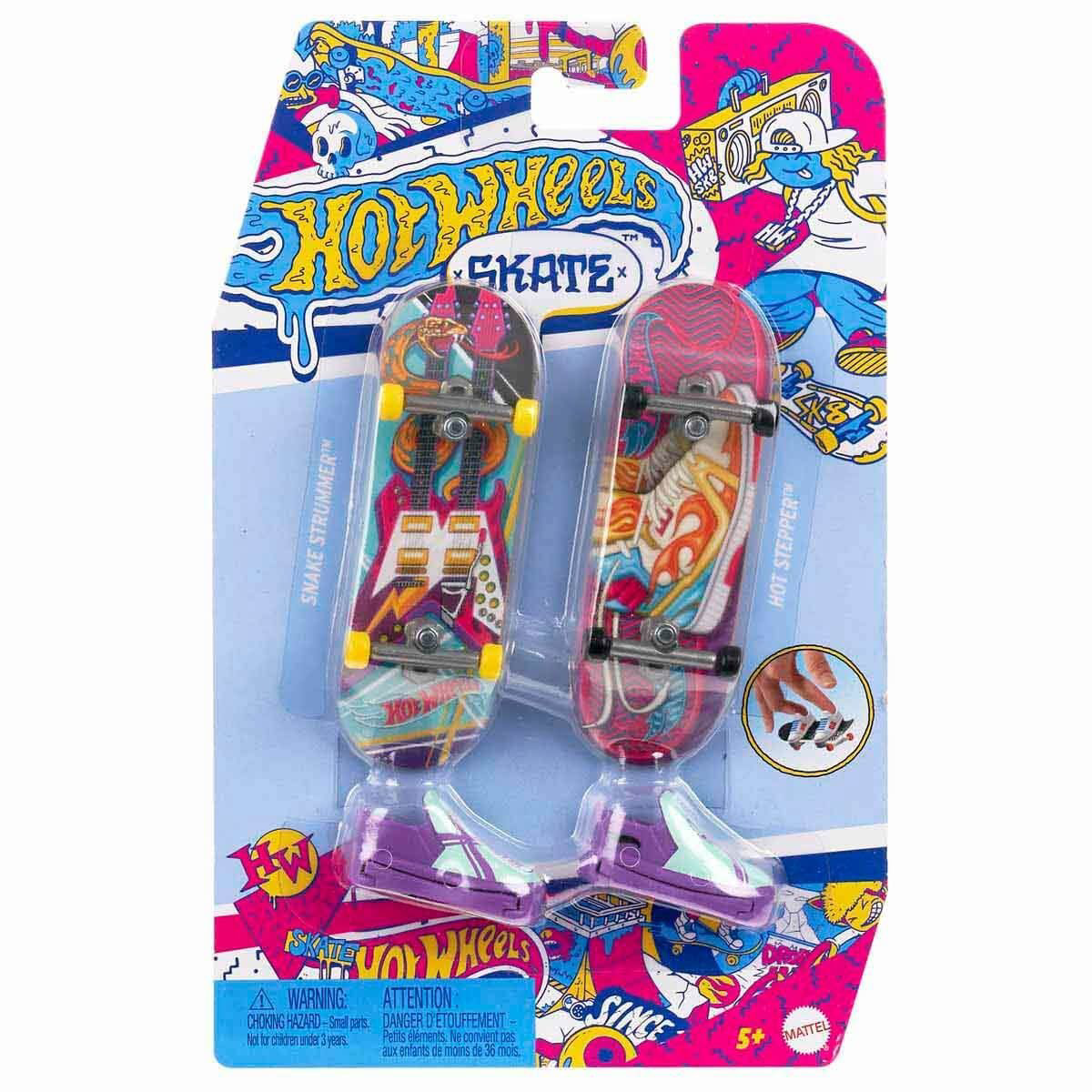 HXL17 Hot Wheels Skate Retro Temalı İkili Parmak Kaykay ve Ayakka
